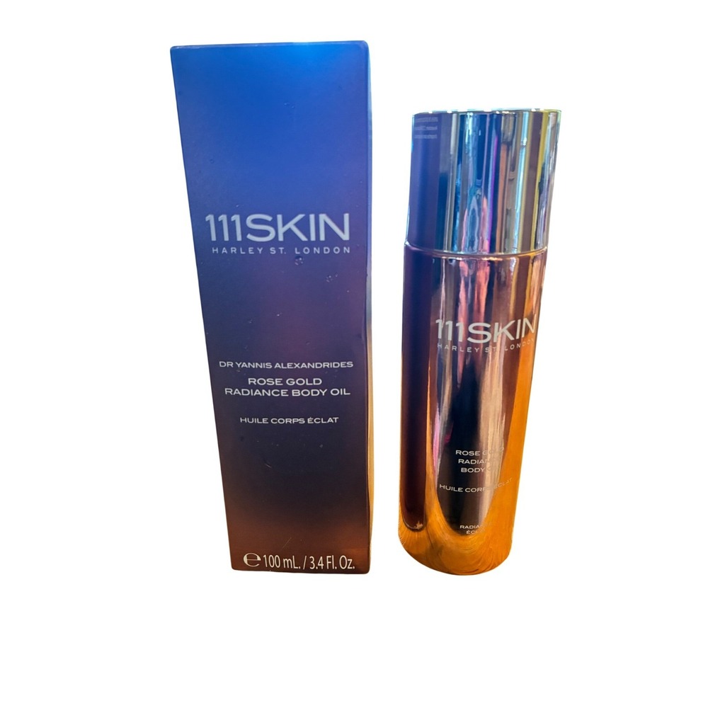 111SKIN Rose Gold Radiance Body Oil 100mL 3.4oz Harley St London New Usealed